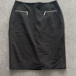 Tommy Hilfiger Black Pencil Skirt with Gold Accents